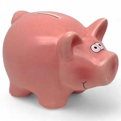 Dailygoods- Spaarpot met slot - Keramisch - Schattig design - Voor volwassenen/kinderen - Decoratief object - Veilig voor spaargeld - Spaarvarken