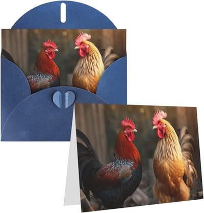 Wenskaarten met envelop - Blanco kaarten notitiekaarten - Feestelijke gelegenheden - Parelpapier met hartsluiting - 10 x 15 cm - Blauw