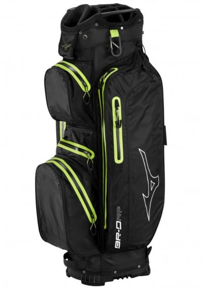 Mizuno BR DRI Waterproof Golftas - Standbag - Zwart