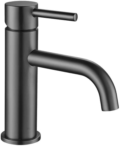 Rea Lungo low - Wastafelkraan - Titanium - 15X5X16,5CM