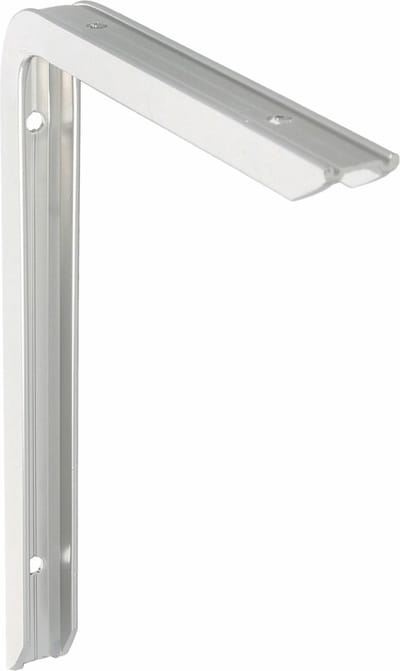 AMIG Plankdrager/planksteun - aluminium - gelakt zilver - H150 x B100 mm - max gewicht 90 kg - boekenplank steunen