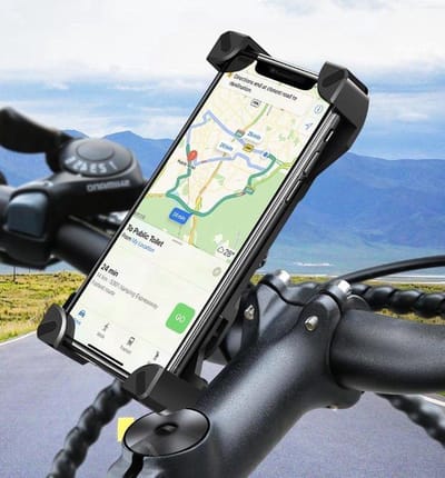 Finnacle - Universele Telefoonhouder - Zwart - Voor Fiets - geschikt voor Apple/Samsung/Huawei