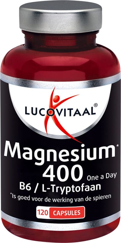 Lucovitaal Magnesium 400 met l-tryptofaan - 3 x 120 capsules - Voordeelverpakking