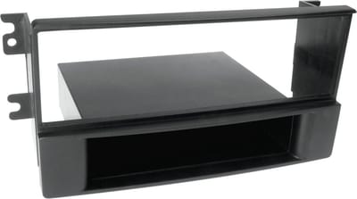 1-DIN Paneel geschikt voor met aflegbakje. Kia Sorento (BL/JC Facelift) 2006-2009 Kleur: Zwart