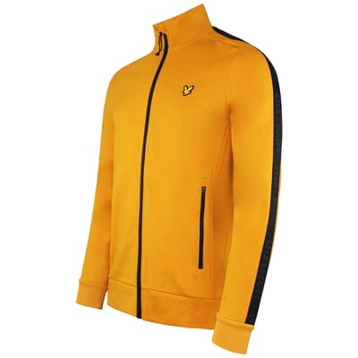 Lyle & Scott Tape Heren Geel Track Jacket
