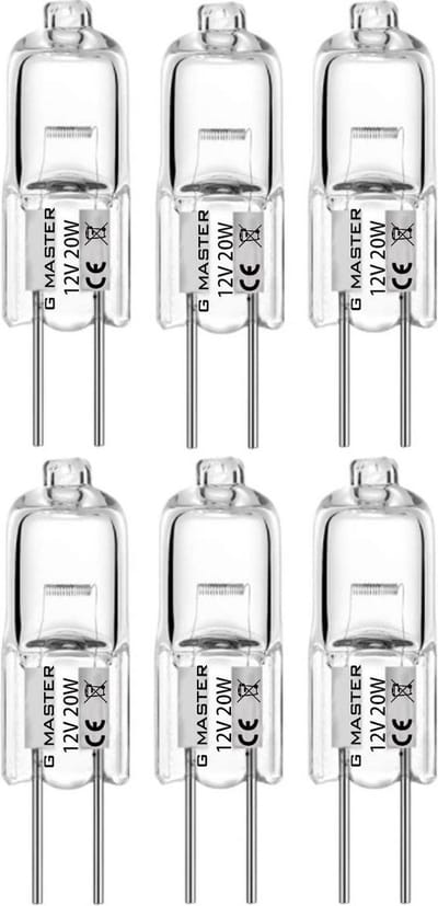 G Master- G4 Halogeen lichtbron - 12V - 20W - Halogeen lamp - 6 stuks