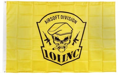 Vlag 101 Inc Skull Met Sigaar