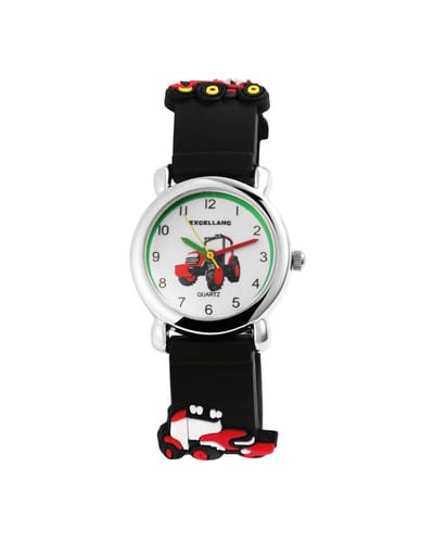EXCELLANC Excellanc kinderhorloge zilverkleurig, Mineralglas