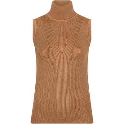 Esqualo top F24-31500 - Caramel