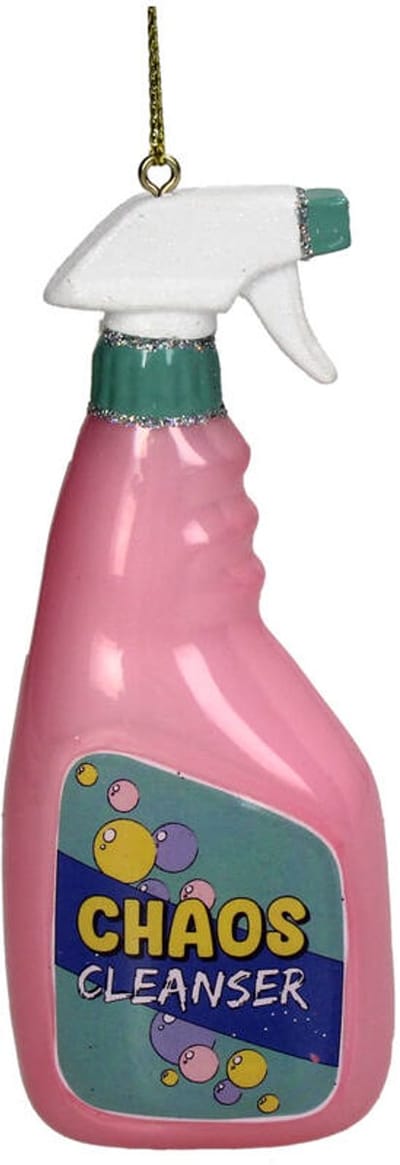 HD Collection – Glazen Kerstornament Hanger – Schoonmaakmiddel – 12 cm – Unieke Sfeervolle Kerstdecoratie