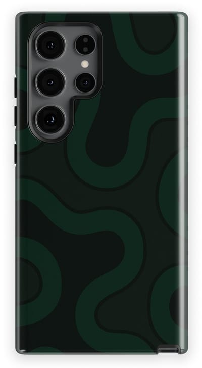 DripCase Motion Flow Tough Hoesje Samsung Galaxy S24 Ultra | Backcover met Mag | Trendy Design | Valbescherming | Dark Drift