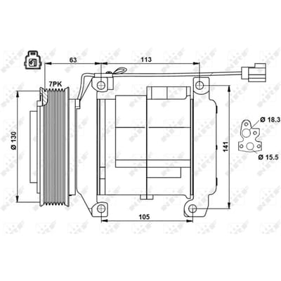 Compressor airconditioning NRF 32881