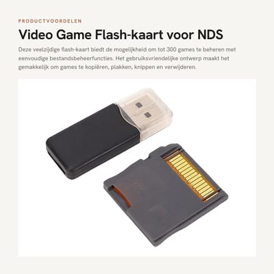 Dailygoods- Flashkaart Snelle Stabiele Prestaties - Ondersteunt 4G/128G - Eenvoudig Bestandsbeheer - Verbeterde Weergaveopties - Compatibel met NDSL/NDSI/NDSI XL/2DS/3DS/3DS XL - Gamekaart