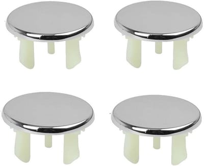 Wastafel Overloopafdekking - Sifonbekleding Reserveonderdeel - Badkamer Afwerking - Verchroomd Koper ABS - 4 stuks - Chroom