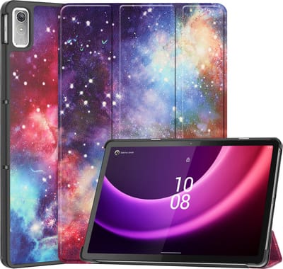 Hoesje - Geschikt voor Lenovo Tab P11 (2e / 2nd Generatie) - Dun & Stevig - Hardcover Book Case - Trifold Bookcase Hoes - Hard Cover - Tablethoes - Galaxy