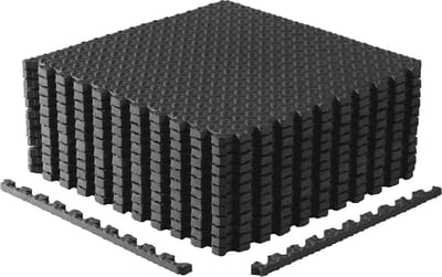 Set Puzzelmatten met Diamantplaat Structuur voor Fitness en Sport