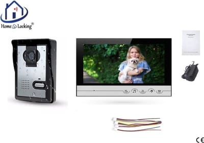 Home-Locking complete deur intercom/videofoon 4 draads 9".DT-2232