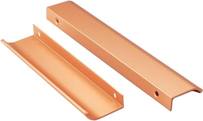 2 Stuks 96mm Onzichtbare Meubelhandgrepen voor Keuken en Deuren - Aluminium Profiel, Geïntegreerde Handgreep, Gouden Afwerking