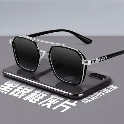 Fotochemische Zonnebrillen voor Dames/Heren premium materiaal geschikt voor alle gelegenheden Metalen Frame UV400 Mode Brillen