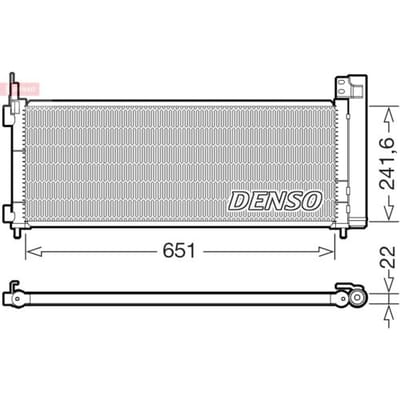 Condensator, airconditioning DENSO DCN50123