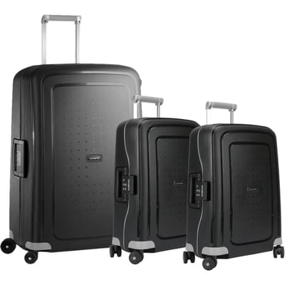 Samsonite S'cure Spinner 75+55+55cm Black kofferset