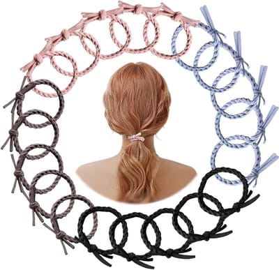 20 Stuks Haarbanden voor Alle Haartypes - Duurzame Elastische Haaraccessoires in Vier Kleuren voor Dames en Meisjes