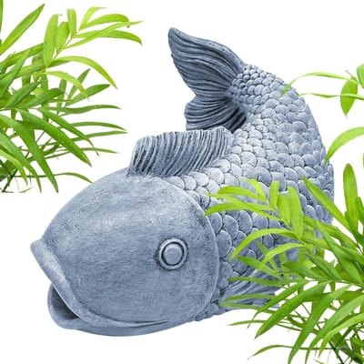 Regenpijp Verlenging - Waterafvoer Decoratie - Tuin Verfraaien - Sculpturaal Visontwerp - 263 x 207 cm - Grijs