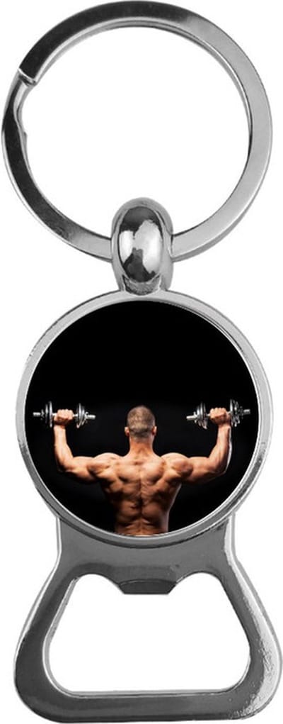 Bieropener Glas - Bodybuilder