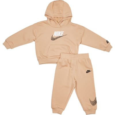 Nike Itz Oversized Ft Trainingspakken Baby - Bruin - Maat 80 - 86 CM - Katoen Fleece