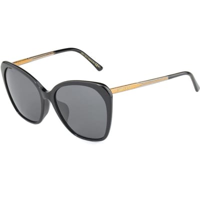 Jimmy Choo ELE/F/S 807 IR zwart grijze zonnebril
