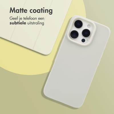 imoshion Hoesje - Geschikt voor Apple iPhone 16 Pro - Color Backcover - Grijs