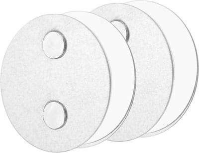 Allecto plus - Magneethouder voor rookmelders, 2 stuks met sterke kleefpads, 2-voudige magneten, ophanging om te plakken - Diameter 70mm. Bevestiging voor rookmelders en brandmelder.