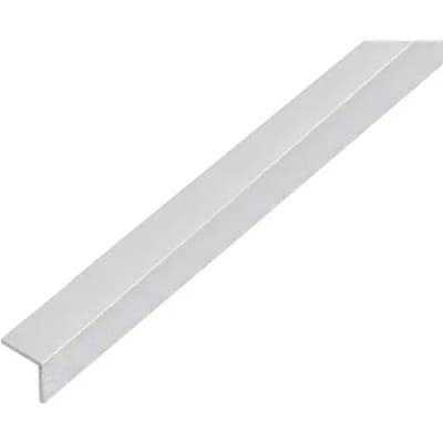 Alberts 489236 hoekprofiel | zelfklevend | aluminium, glasparelgestraald zilver | 1000 x 15 x 15 mm