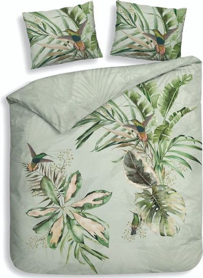 Heckettlane Ciungla Dekbedovertrek - Tweepersoons - 200x200/220 cm - Green