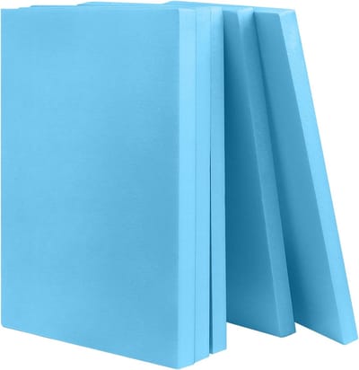 VVGoods - 5-pack schuimblokken van hoge dichtheid voor knutselen en modelleren 40 x 30 x 2 cm