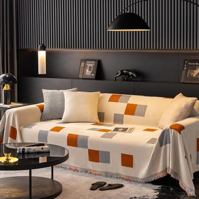 Nordic Ins Winddicht Kattenkrab Vierkant Sofa Handdoekhoes Doek Volledige Hoes Vier Seizoenen Universeel Antislip Sofa Hoes Kussen 180*130cm