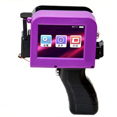 Dailygoods - Draagbare Inkjetprinter - HD LED-aanraakscherm - Zwart/Grijs - QRCode en barcode productie - Handprinter voor labels en logo's - Geschikt...