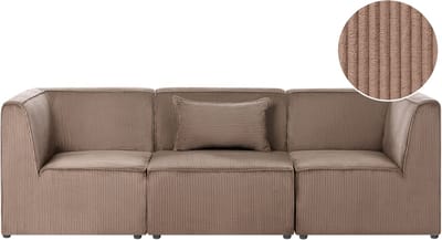 LEMVIG - Driezitsbank - Zandbeige - Corduroy