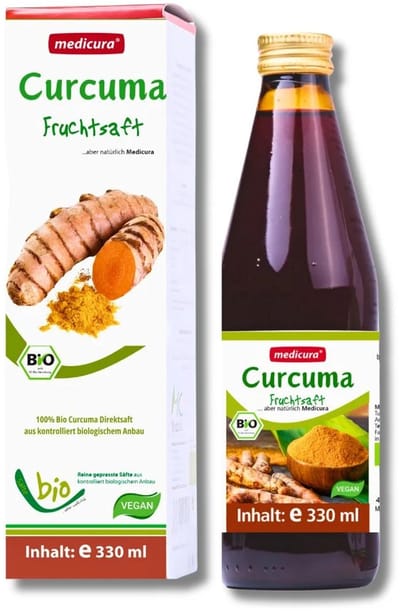 Medicura Curcuma 100% vruchtsap BIO 330ml