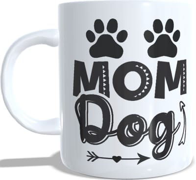 Koffie beker Spreuk dog mom - hond - mama - pootjes