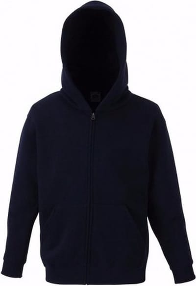 Navy blauw katoenmix vest met capuchon voor jongens 116 (5-6 jaar)