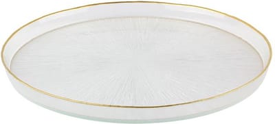 BRICARD REXY BORD | 39 CM TRANSPARANT-GOUD