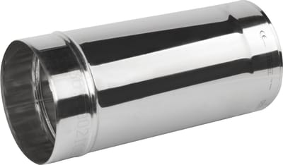 Kachelpijp RVS Ø110mm 330mm.