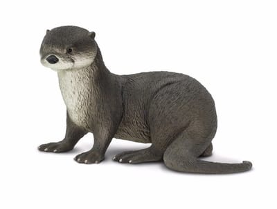 Plastic speelgoed figuur rivierotter 14 cm
