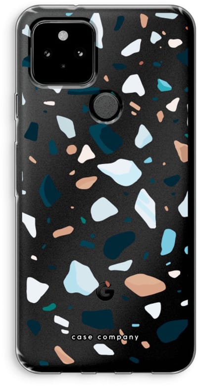 Case Company® - Hoesje geschikt voor Google Pixel 5 hoesje - Terrazzo N°13 - Soft Cover Telefoonhoesje - Bescherming aan alle Kanten en Schermrand
