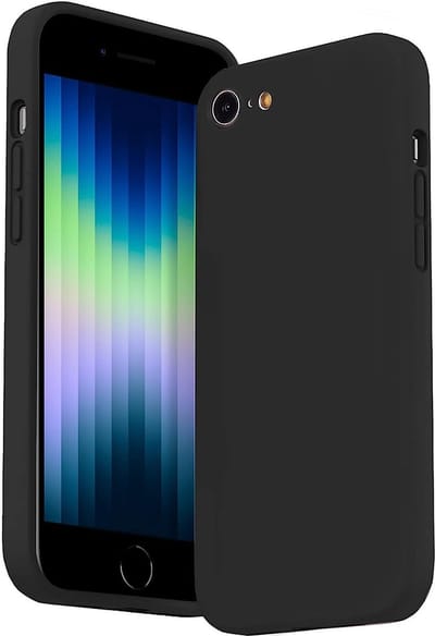 Casemania Hoesje Geschikt voor Apple iPhone 7/8 - Zwart - Extra Stevig Siliconen Back Cover