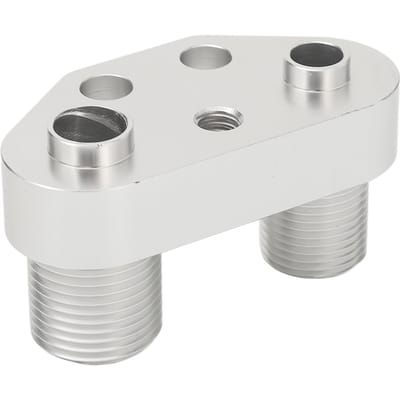 Kit de Réfection d'Adaptateur de Compresseur AC Alliage d'Aluminium Bonne Étanchéité Raccord Droit pour Compresseur Sanden SD7B10 7176