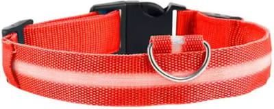 Scoby - LED-Halsband - Honden Halsband - Dierenband - Veiligheid - M - 40-48 cm - Rood