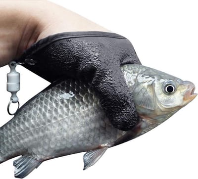Ronte - Waterdichte Vishandschoenen voor Roofvis - Anti-snit, Magneetsluiting - Latex Handschoenen - Veilig voor Snoek, Meerval, Snoekbaars - Jachthandschoenen met Alle Noodzakelijke Functies
