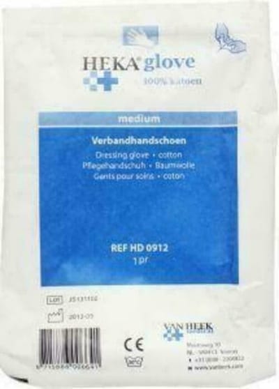 HEKA gloves katoen m niet steriel 1PR